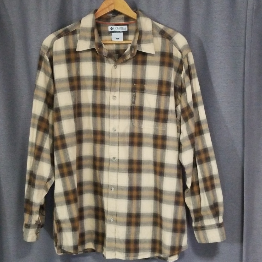 Columbia Mens XL Long Sleeve Button Up